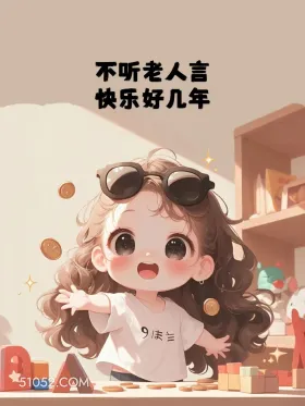 不听老人言快乐好几年 小女孩 三观不正 文案