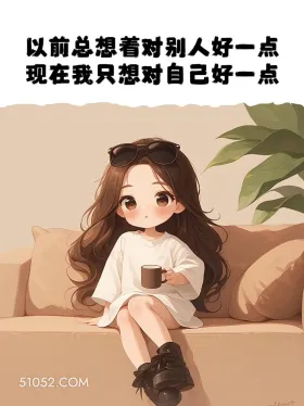 小女孩 无奈 不甘 文案 以前总想着对别人好一点 现在我只想对自己好一点