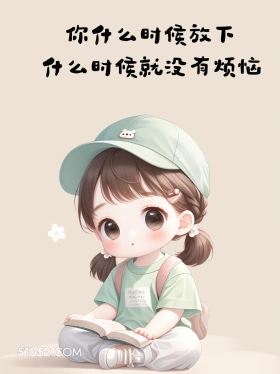 什么时候放下什么时候就没有烦恼 小女孩 通透 清醒句子 文案