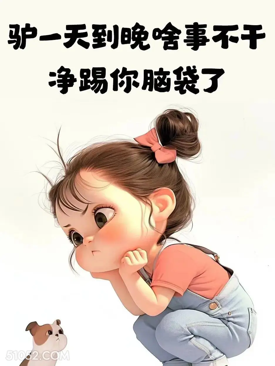 驴一天净踢你脑袋了 小女孩 吵架 怼人 文案