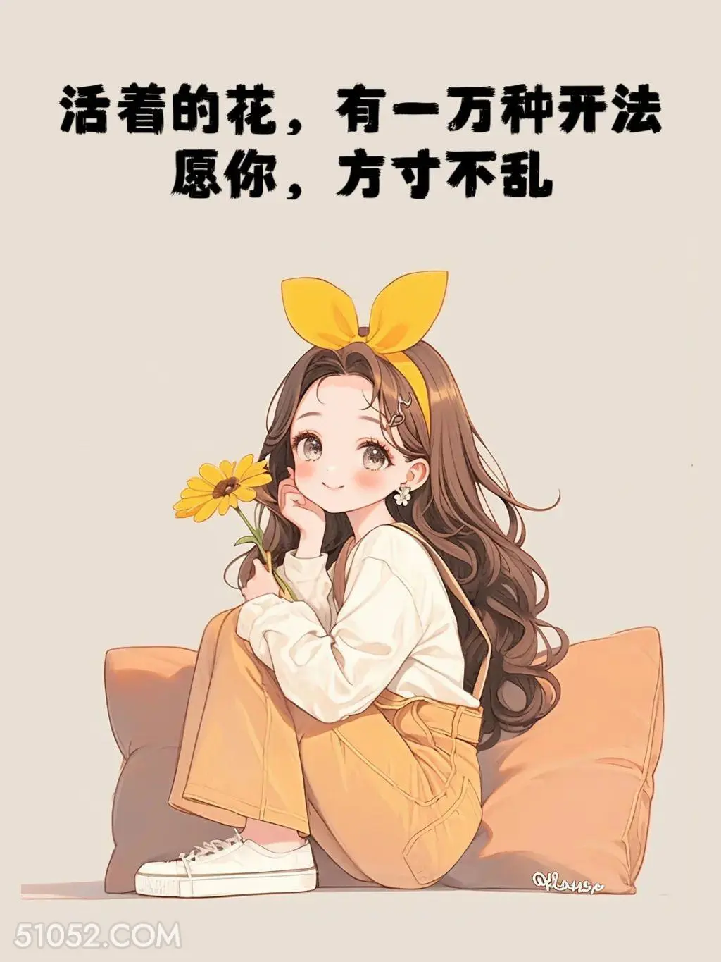 活着的花有一万种开法 小女孩 治愈文案 发朋友圈