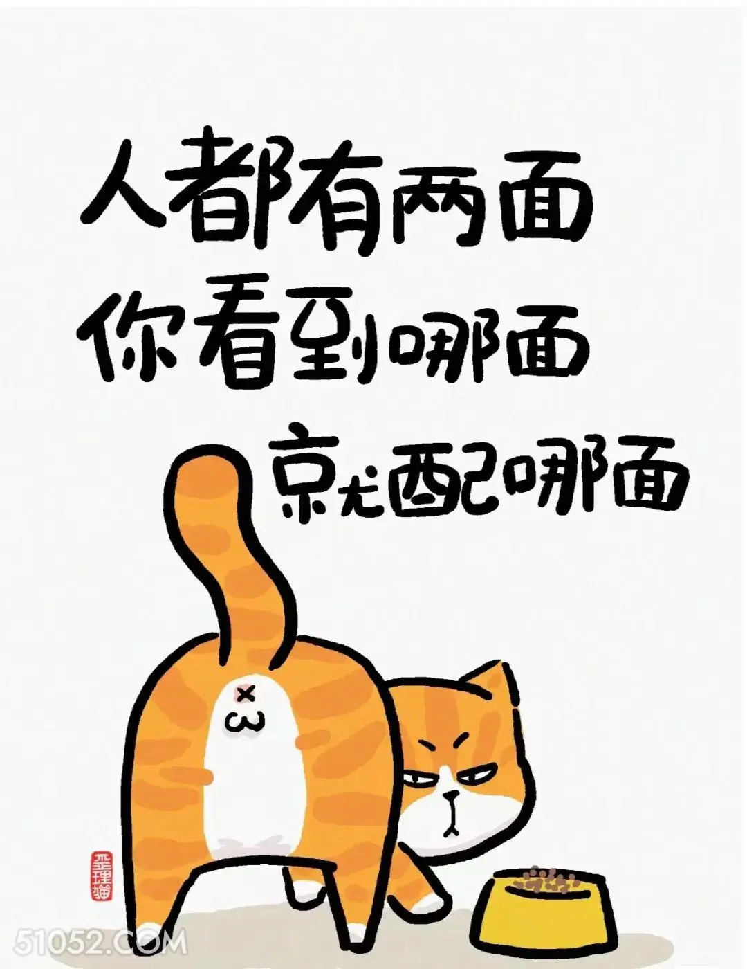 人都有两面 猫猫 不被定义 有道理 文案