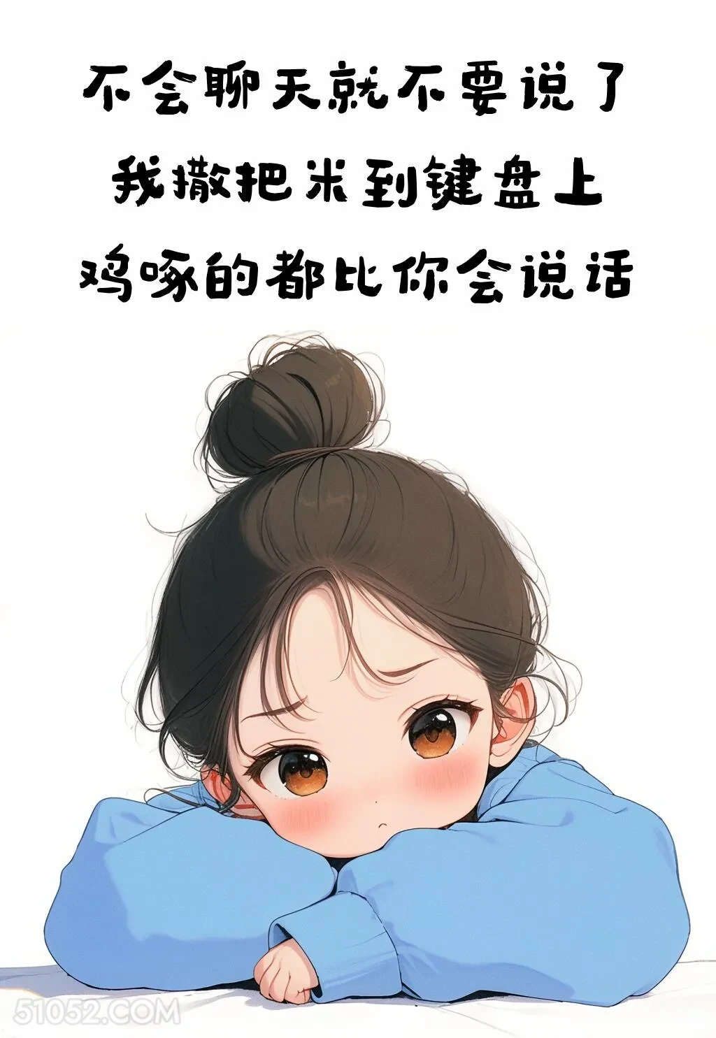 撒把米在键盘上鸡啄的都比你好 小女孩 吵架 秒杀 文案