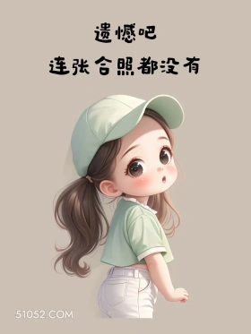 连张合照都没有 小女孩 遗憾 散场 文案