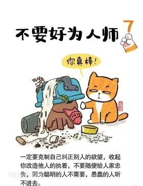 不要好为人师 猫猫 好心态 搞笑文案