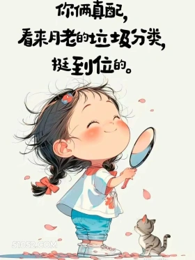 你俩真配,月老垃圾分类挺到位 小女孩 吵架 镇场子 搞笑文案