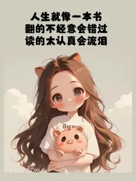 人生就像书 小女孩 自渡 文案