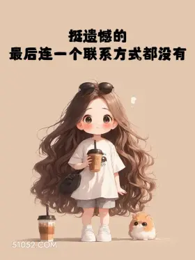 挺遗憾的，最后连联系方式都没有 小女孩 青春 文案