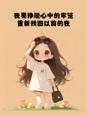 挣脱心中的牢笼找回以前的我 小女孩 青春 文案