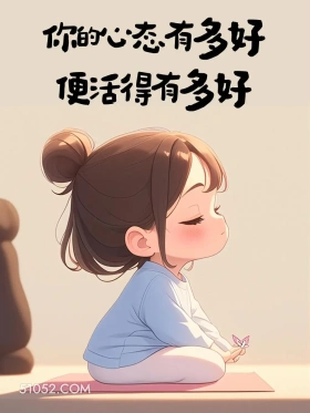 你的心态有多好便活得有多好 小女孩 高情商答复 文案