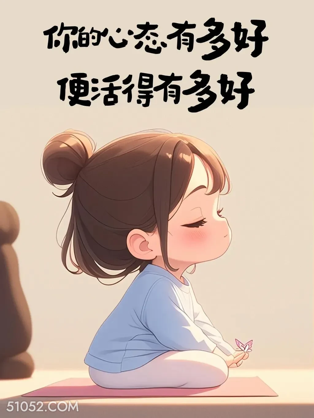 你的心态有多好便活得有多好 小女孩 高情商答复 文案