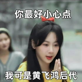 要久久爱 影视剧 搞笑表情 杨紫 范丞丞 PO O BY W AN1INKU 你最好小心点 我可是黄飞鸿后代