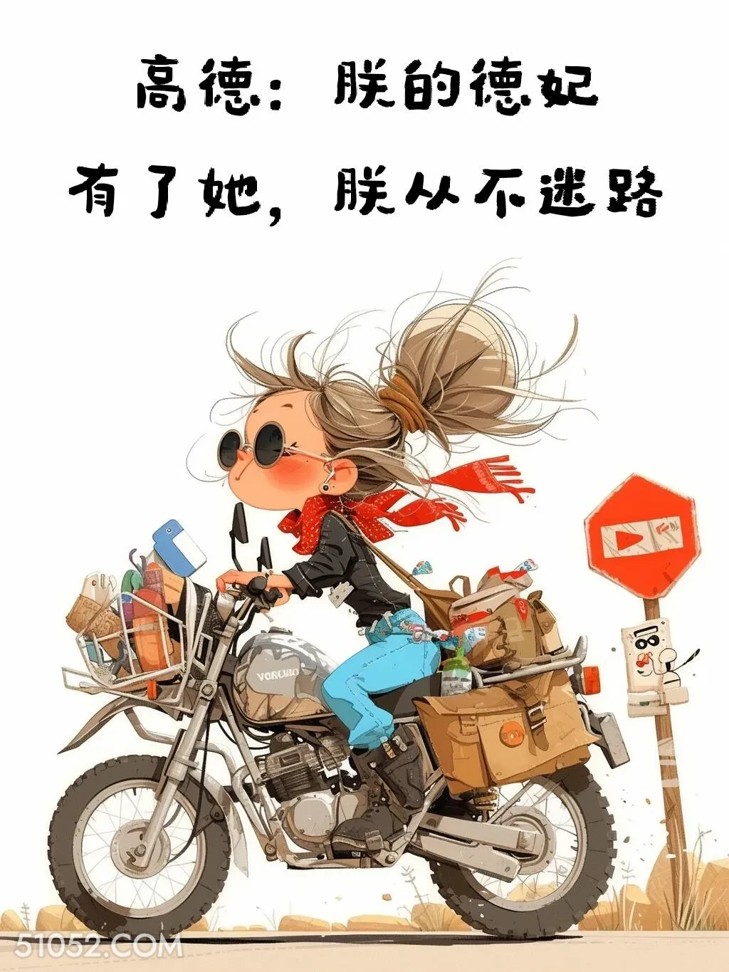 高德：朕的德妃 小女孩 笑死了 搞笑文案 发朋友圈