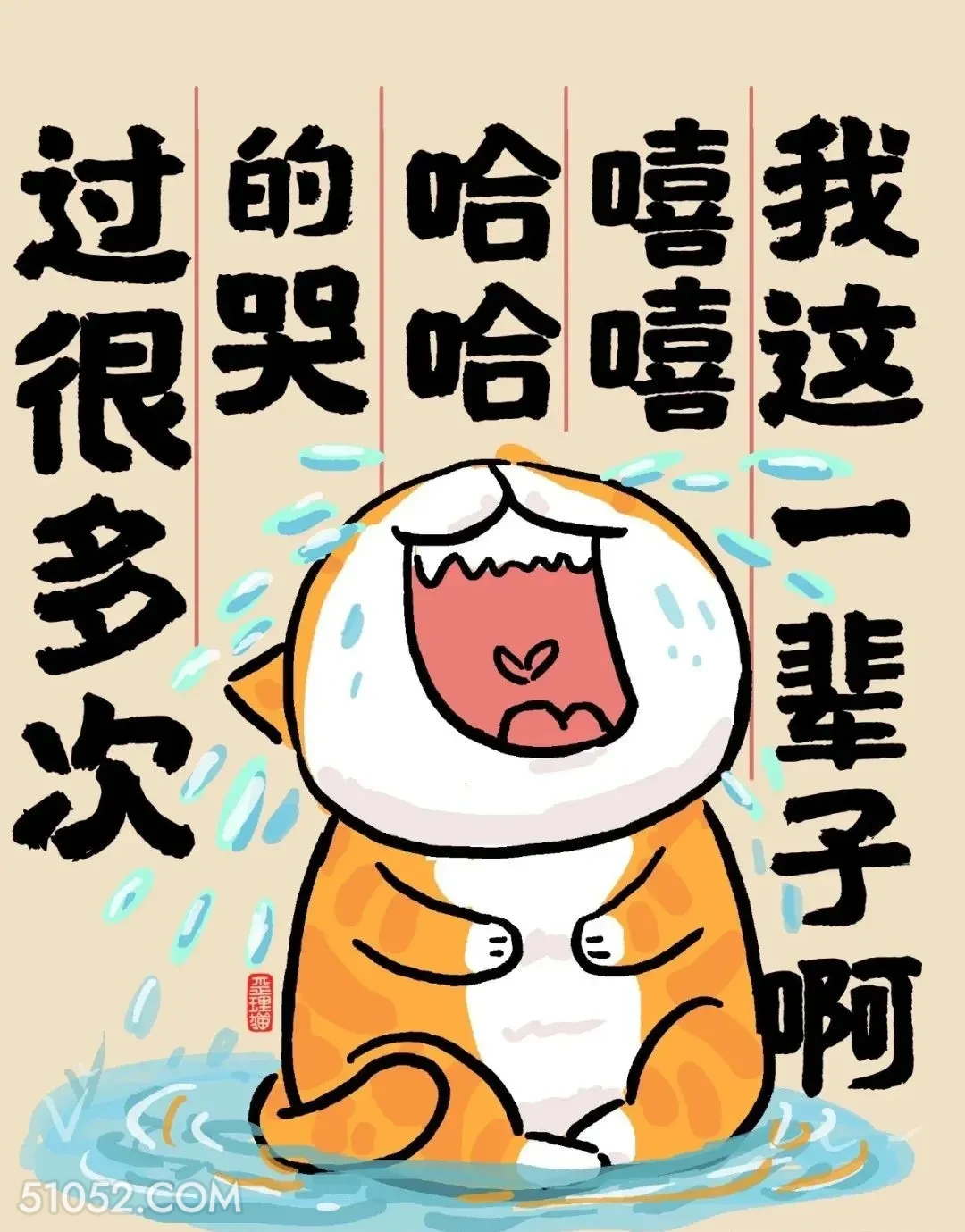 这一辈子嘻嘻哈哈哭过很多次 猫猫 破防 人生好难 搞笑文案