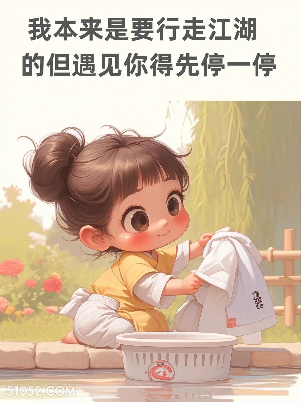 本要行走江湖，但遇见你得先停一停 小女孩 情话 荷尔蒙 暧昧 文案