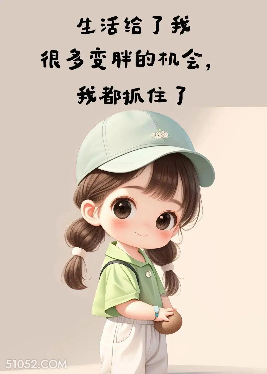 生活给了很多变胖的机会我都抓住了 小女孩 笑死了 搞笑文案 发朋友圈