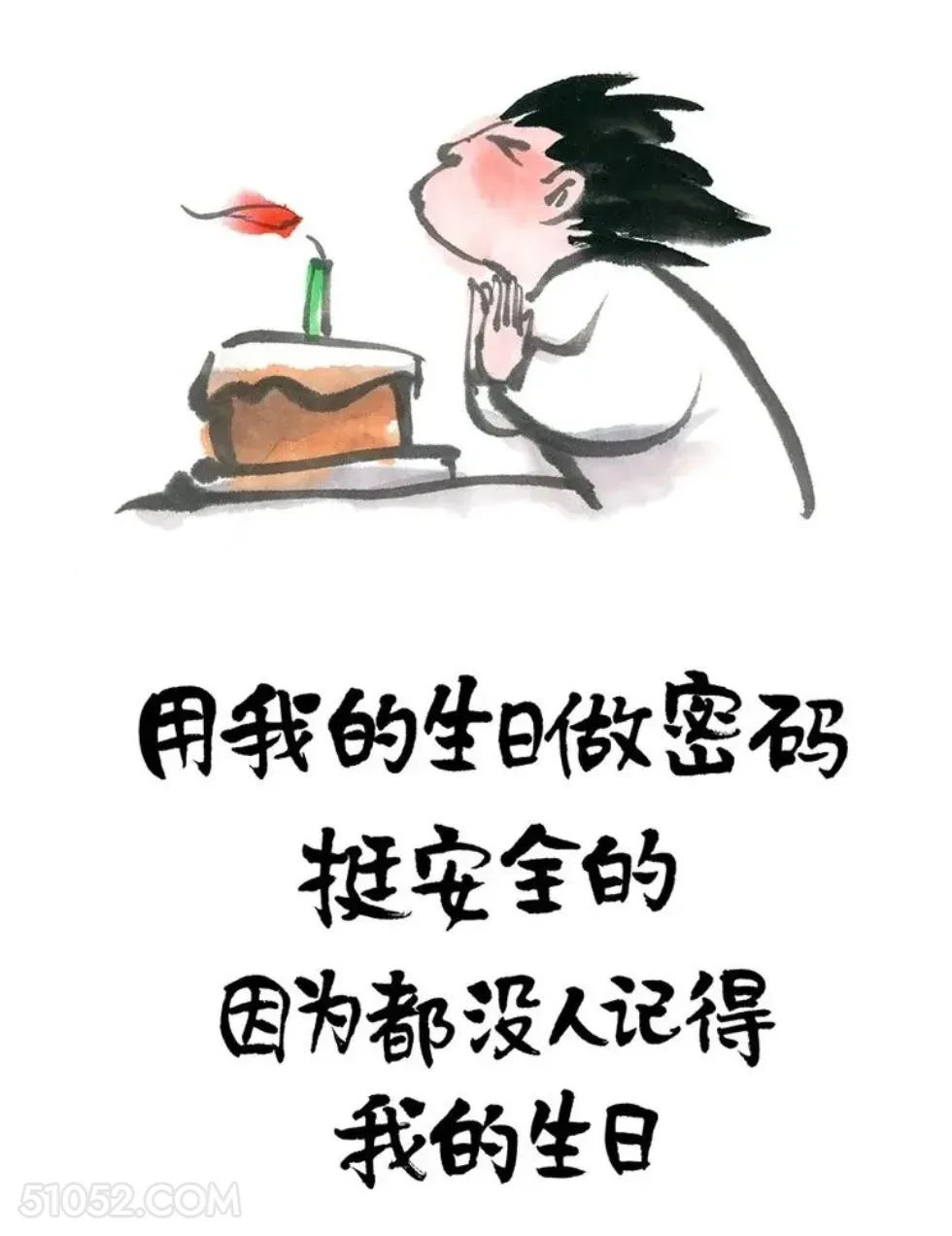 用生日做密码很安全，因为没人记得 小漫画 笑死了 搞笑文案