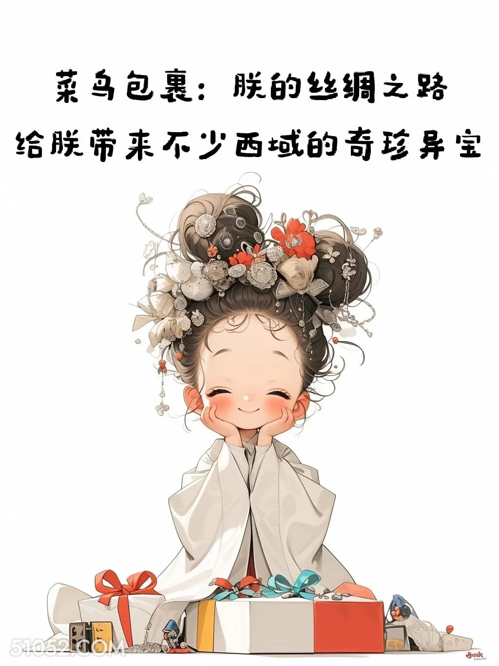 菜鸟裹裹：朕的丝绸之路 小女孩 笑死了 搞笑文案 发朋友圈