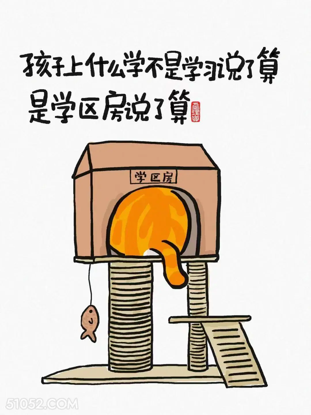 上什么学不是学习说了算，是学区房说了算 猫猫 歪理 有道理 文案