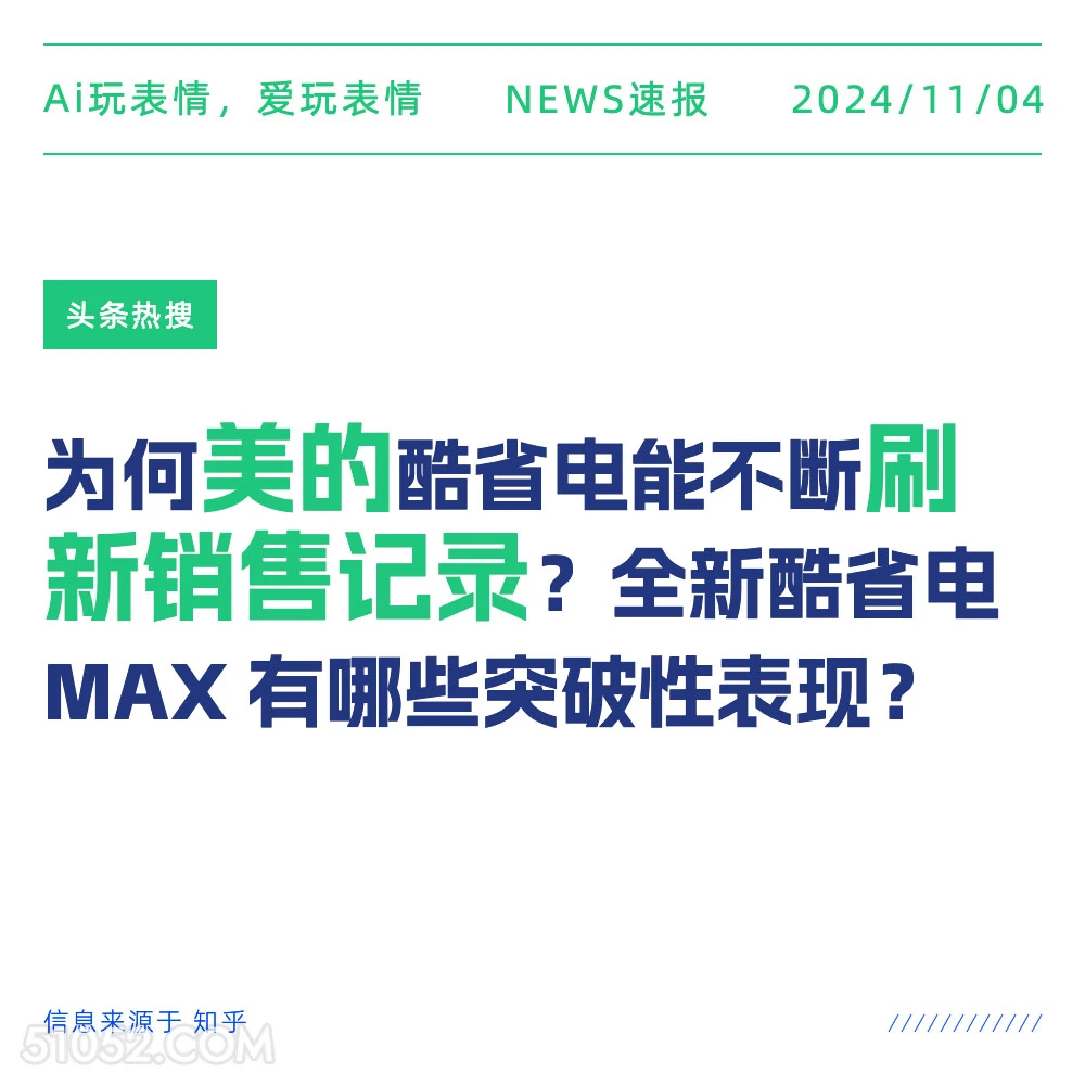 美的刷新销售记录 2024年11月04日 头条热搜 每日热搜