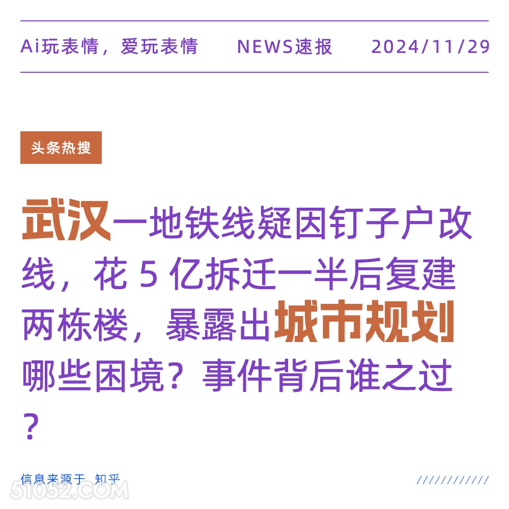 武汉城市规划 2024年11月29日 新闻 头条热搜