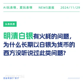 明清白银 2024年11月29日 新闻 头条热搜