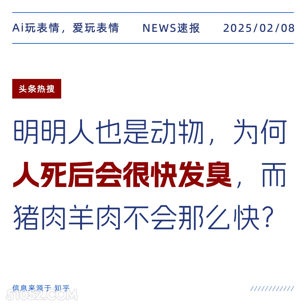 人死后会发臭 2025年02月08日 新闻 头条热搜