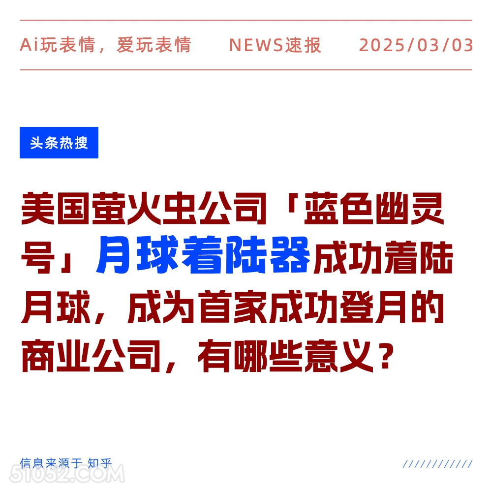 月球着陆器 2025年03月03日 新闻 头条热搜