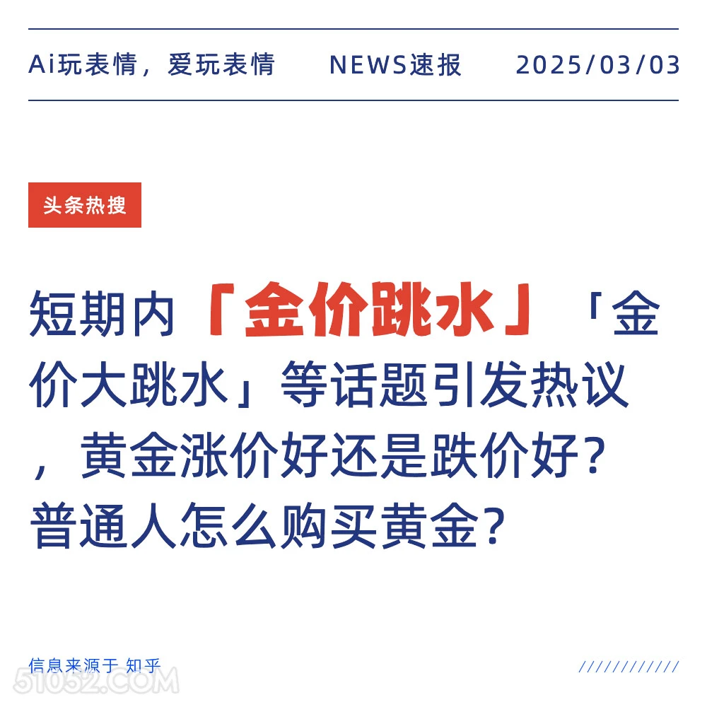 金价跳水 2025年03月03日 新闻 头条热搜