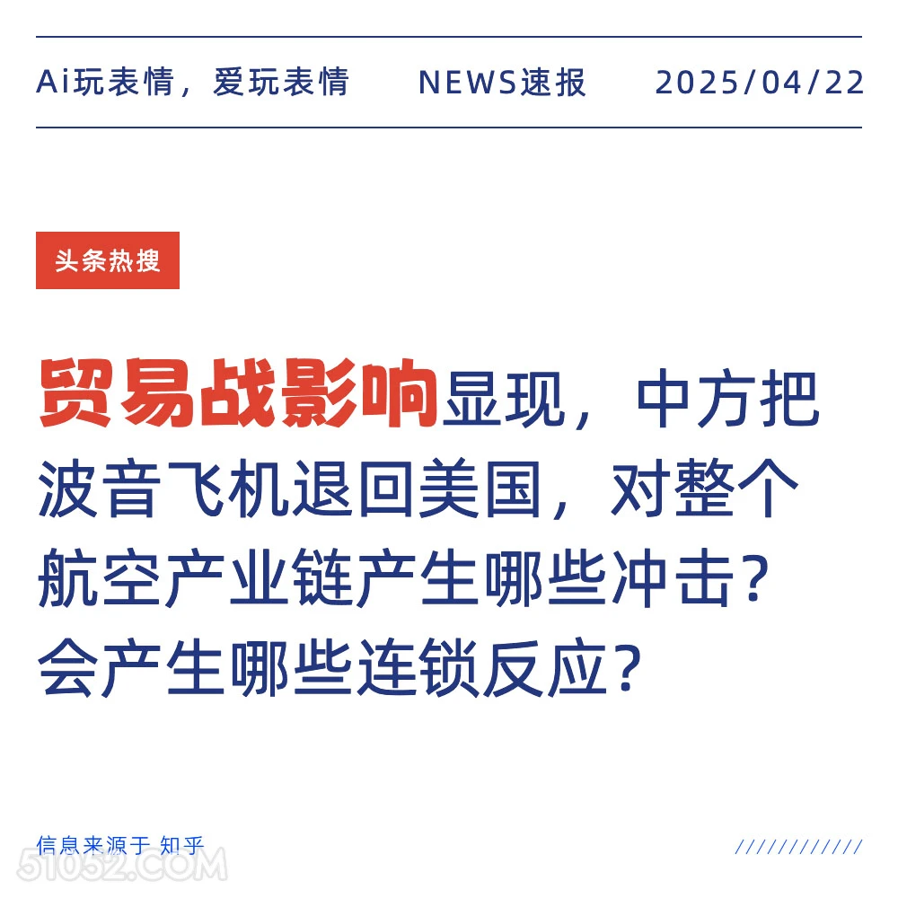 贸易战影响 2025年04月22日 新闻 头条热搜