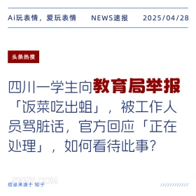 头条热搜 2025年04月28日 新闻 头条热搜