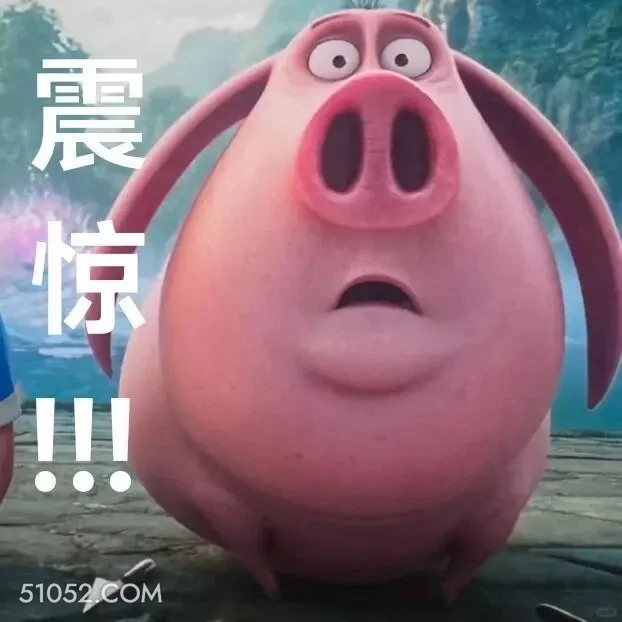 震惊 哪吒 电影 飞天猪 搞笑表情