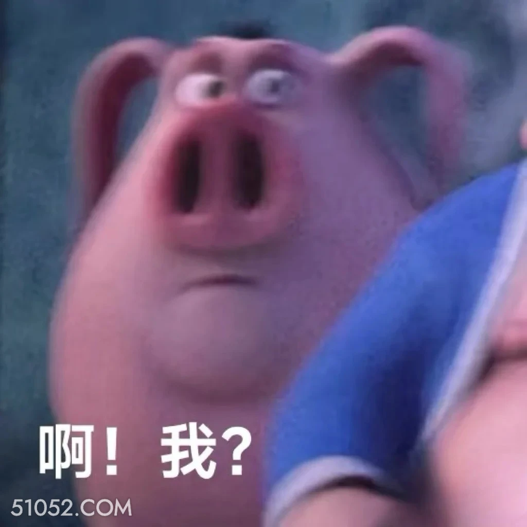 啊？我？ 哪吒 电影 飞天猪 搞笑表情