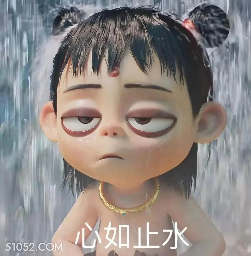 心如止水 哪吒 电影 搞笑表情