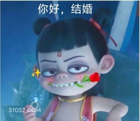 哪吒 电影 搞笑表情 你好，结婚