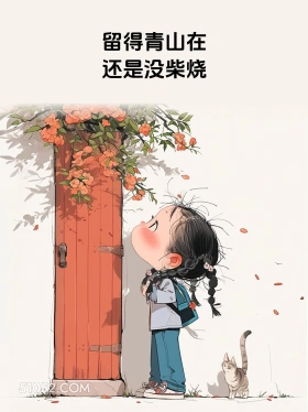 留得青山在还是没柴烧 小女孩 胡说八道 搞笑文案