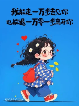 能走一万步见你也能转身离开你 小女孩 发朋友圈 走心文案