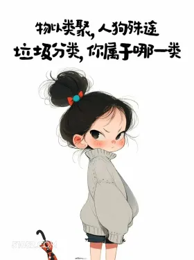 垃圾分类，你属于哪类 小女孩 吵架 骂人不带脏话 搞笑文案