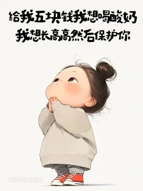 想长高高保护你 小女孩 不正经 撩人 搞笑文案