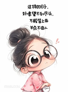 万般皆是命半点不由人 小女孩 心好累 治愈文案