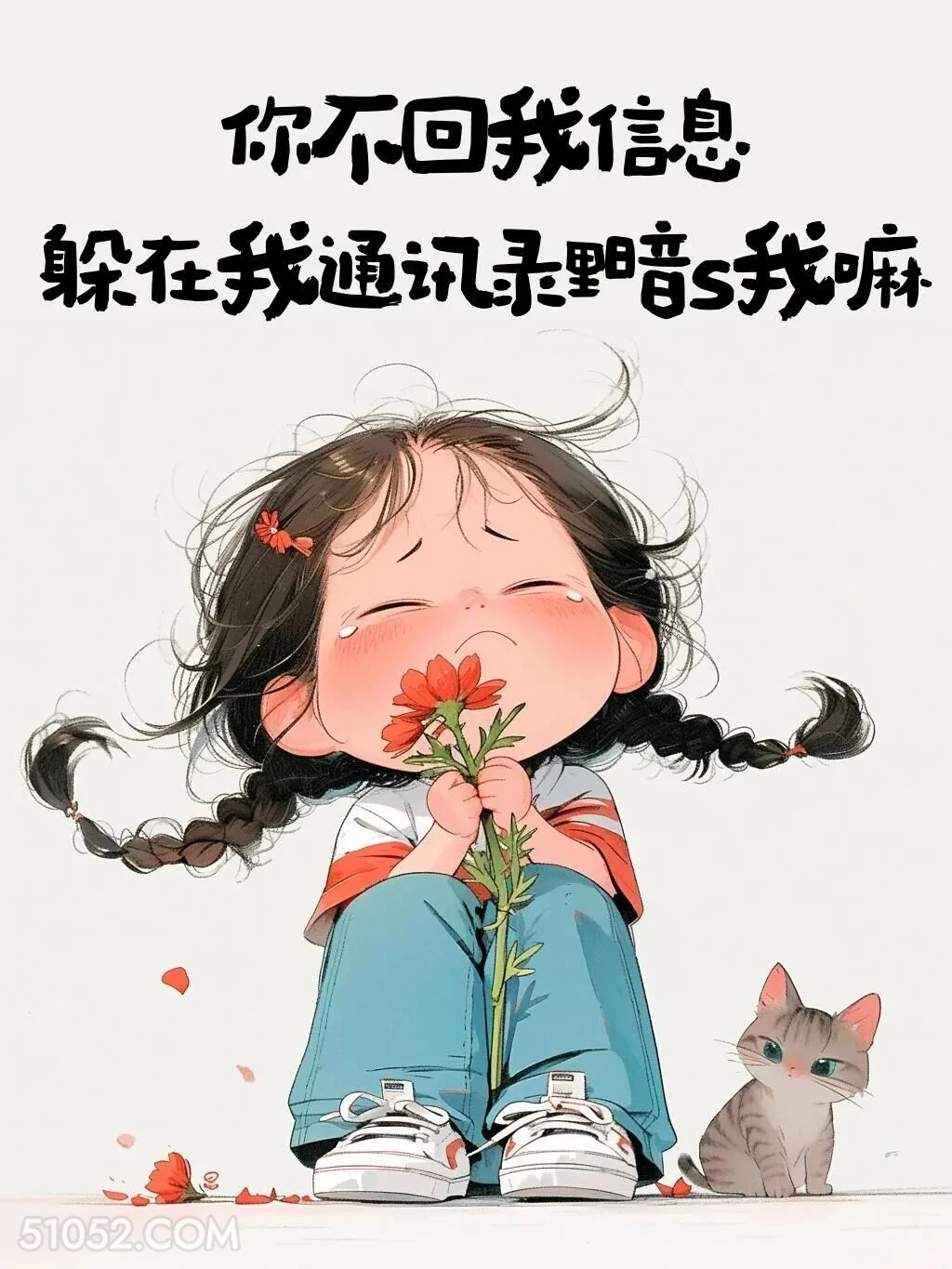 你不回消息躲在我通讯录暗杀我吗 小女孩 皮一下 秒回 搞笑文案