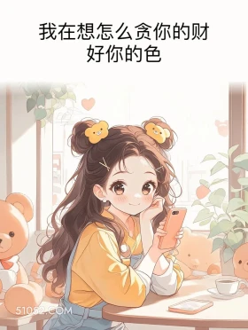 在想怎么贪你的财好你的色 小女孩 在干嘛 搞笑回复 搞笑文案