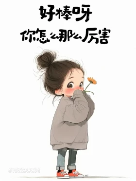 你好厉害 小女孩 撩人 搞笑文案