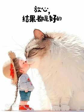 放心,结果都是好的 小女孩 精神支撑 走心文案 治愈