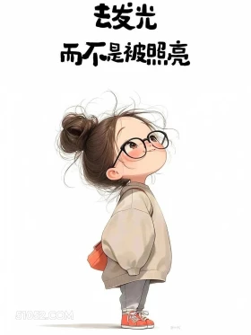 去发光而不是被照亮 小女孩 精神支撑 走心文案 治愈