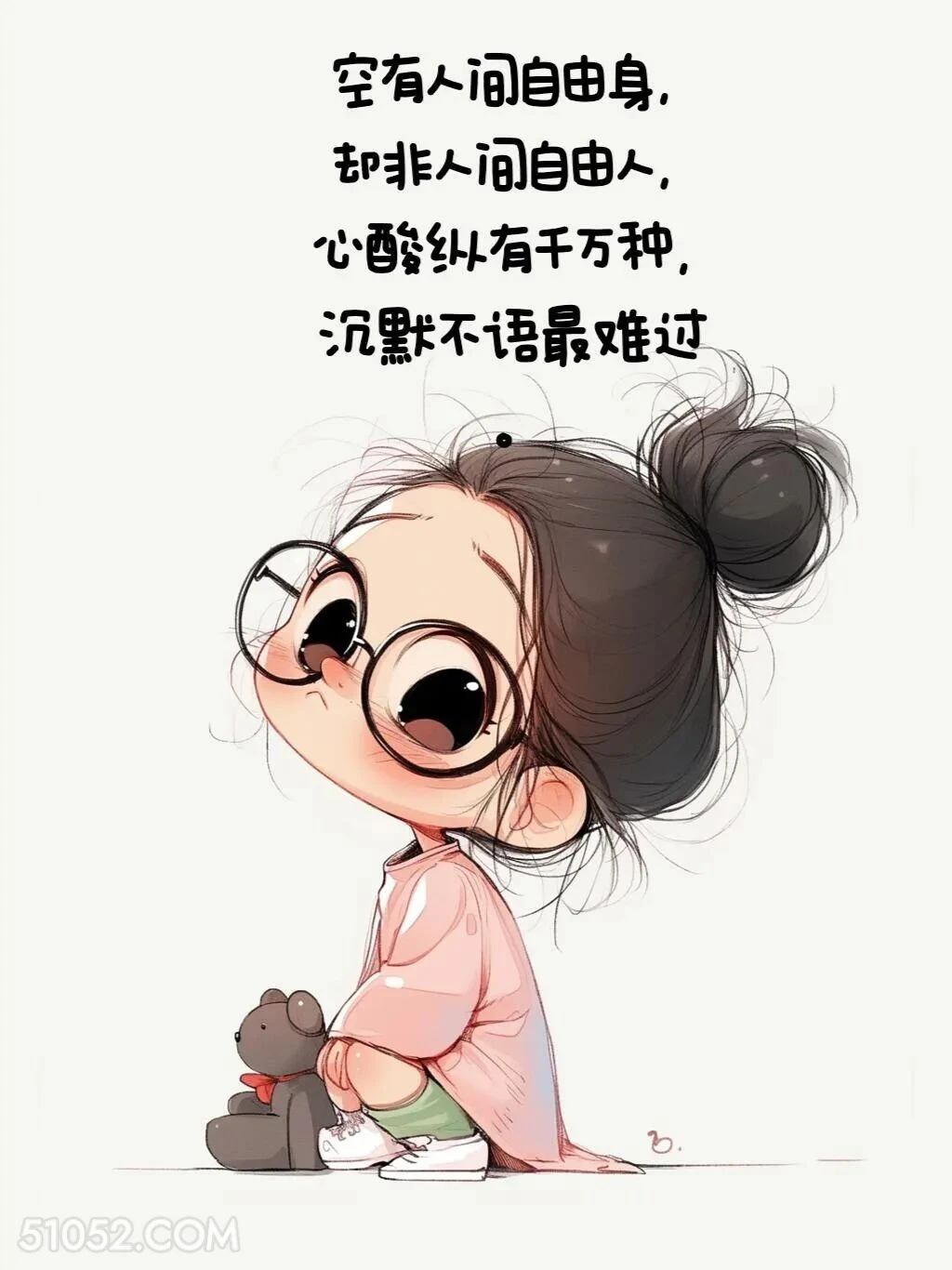空有自由身却非自由人 小女孩 心好累 治愈文案