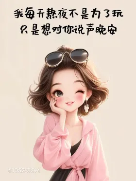 小女孩 撩人 情话 文案 我每无热夜不是为了玩 只是想对你说声晚安