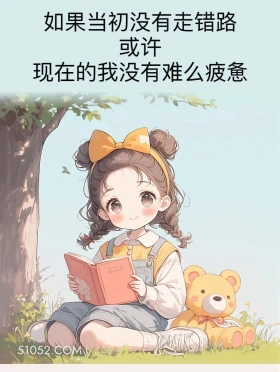 如果没有走错路或许没有这么疲惫 小女孩 发朋友圈 走心文案