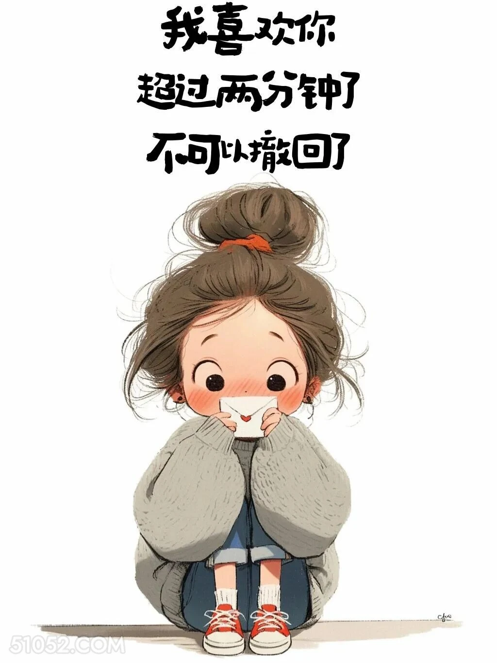 喜欢你超过两分钟不能撤回 小女孩 不正经 撩人 搞笑文案