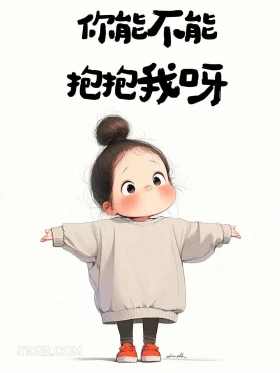 能抱抱我吗 小女孩 撩人 搞笑文案